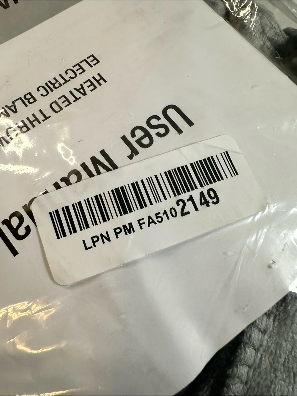 NIP Eydna Gray Electric Blanket Twin Size - Extremely Soft